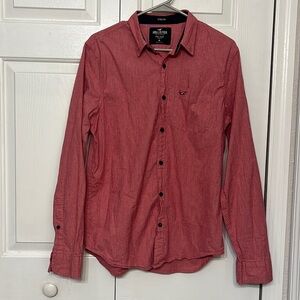 Men’s Washed Red Button Down- Size: M